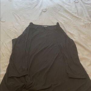 AGB Women's Elegant Black Long Sleeve Top